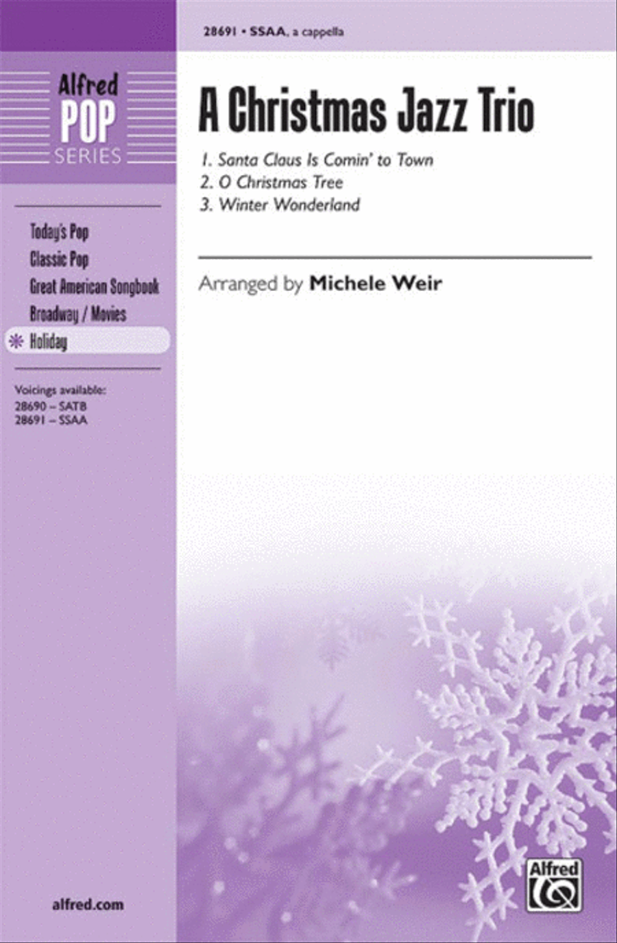 A Christmas Jazz Trio Women's Choir scores gallery preview page 1