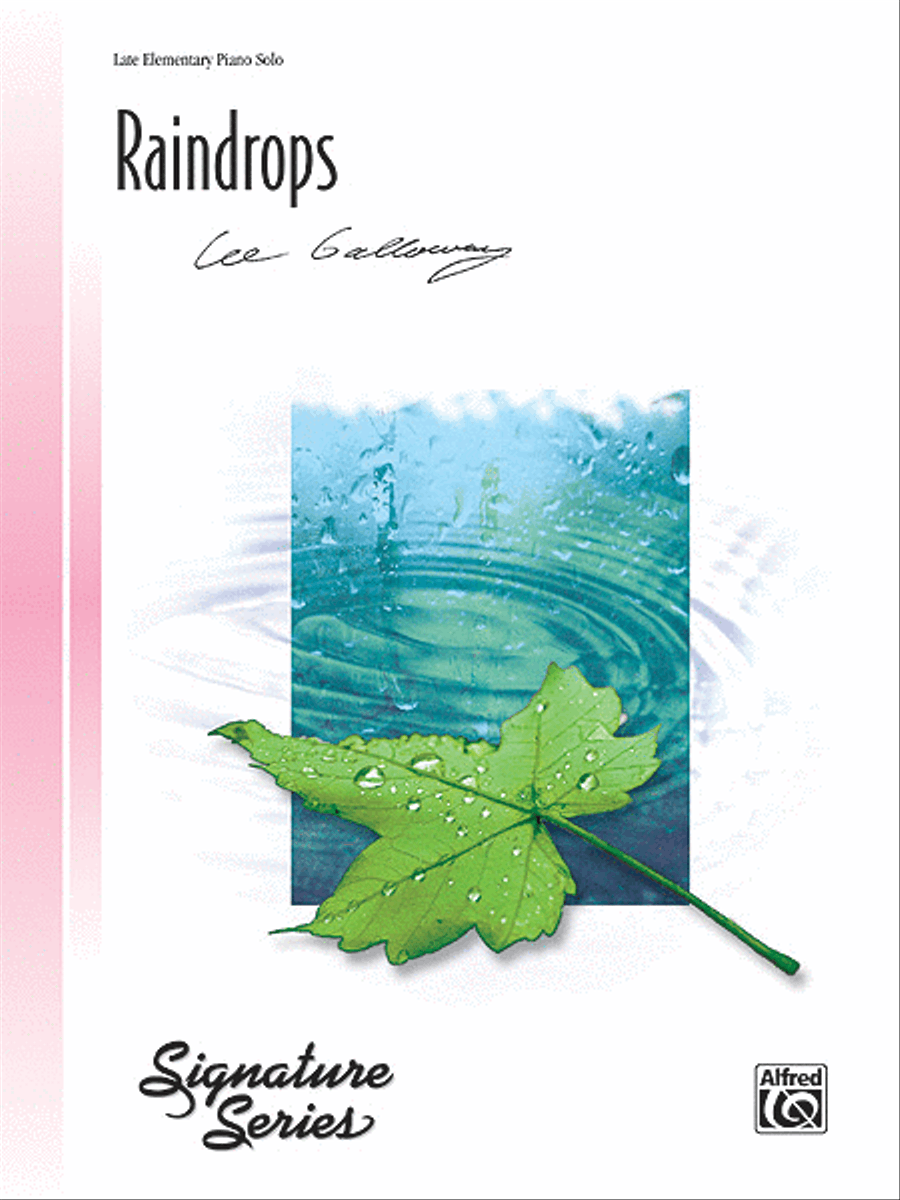 Raindrops Easy Piano scores gallery preview page 1