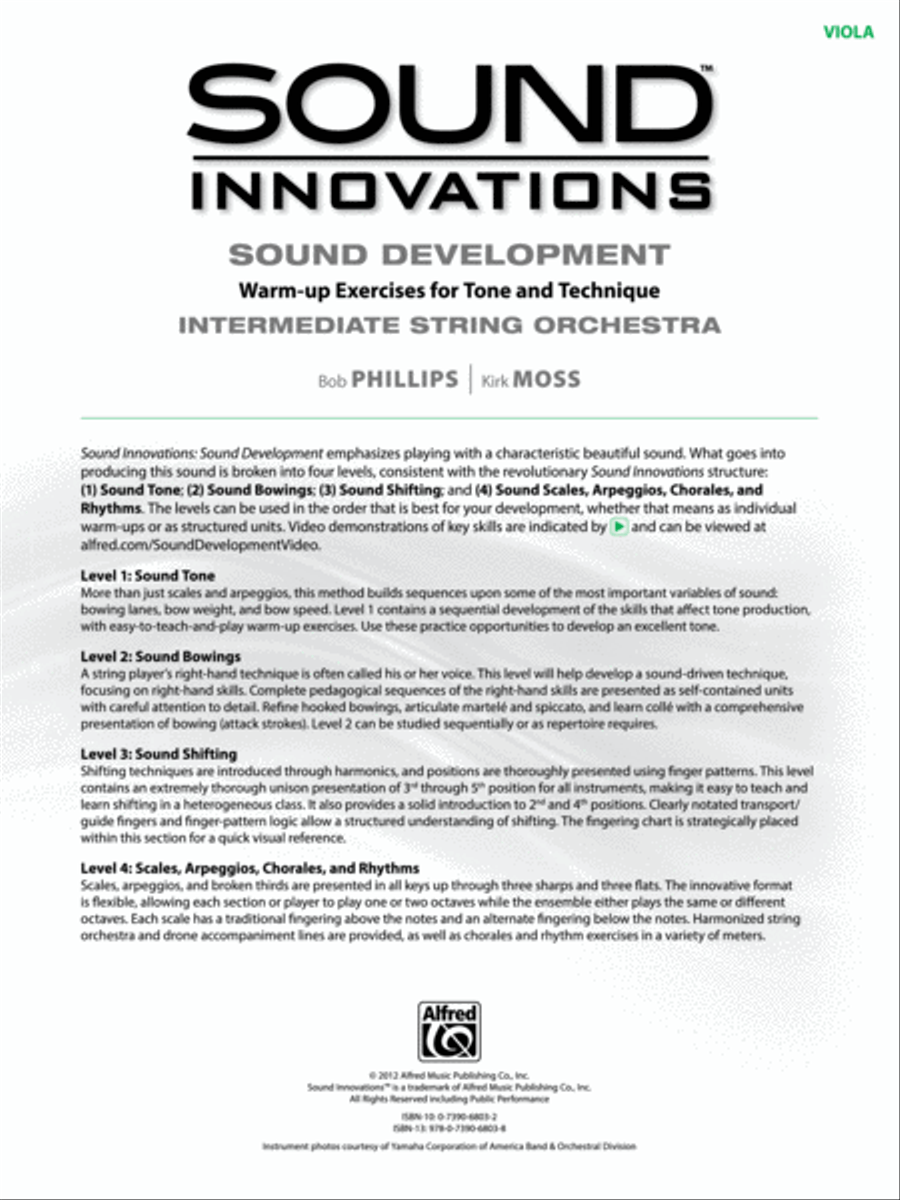 Sound Innovations for String Orchestra -- Sound Development