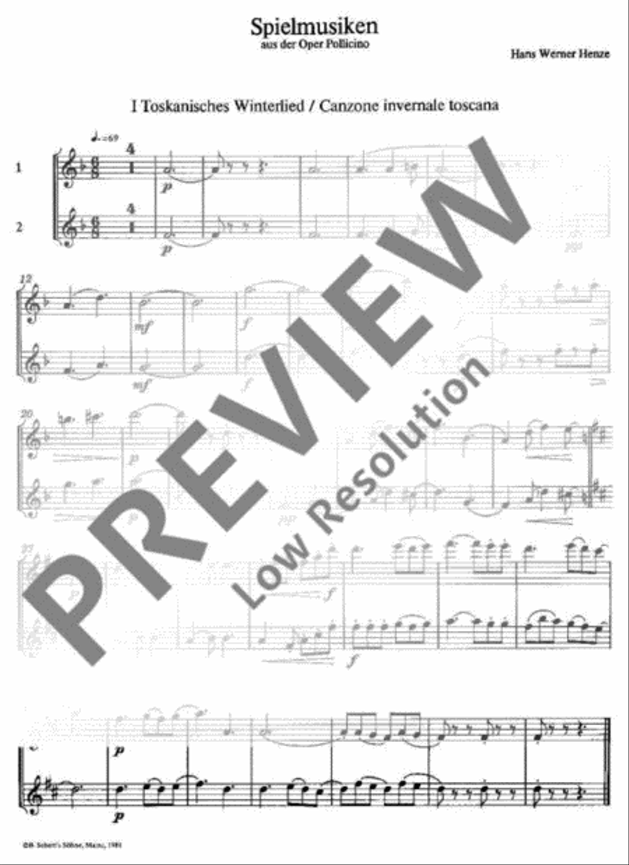 Pollicino Spielmusiken Alto Recorder scores gallery preview page 4