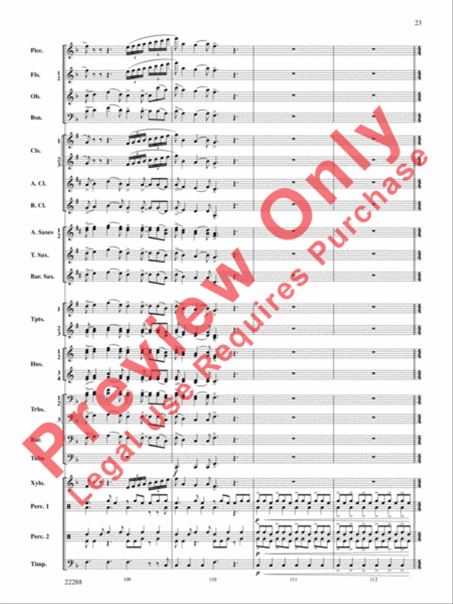 Mandjiani Concert Band scores gallery preview page 24