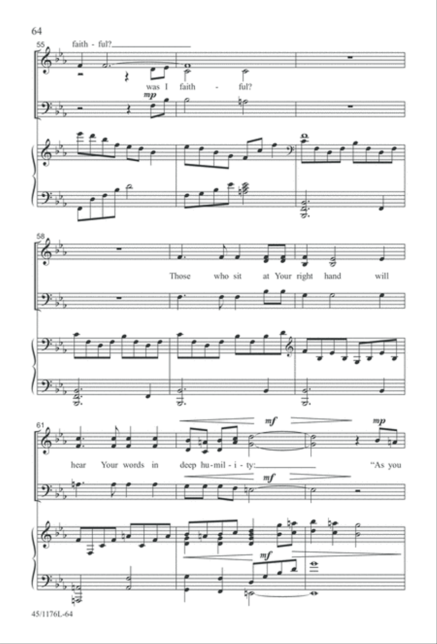 10 More Anthems for about 10 Singers 3-Part scores gallery preview page 64