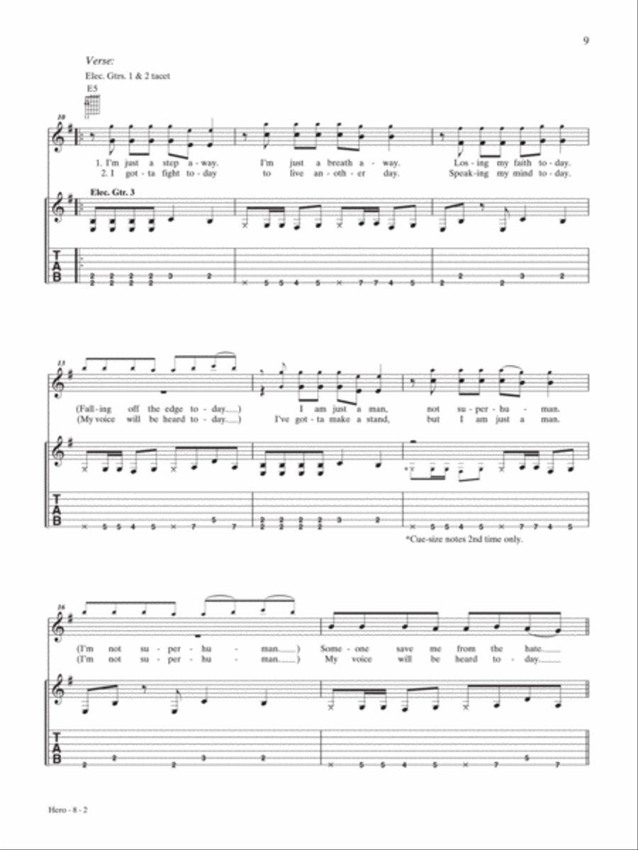 Hero Guitar Tablature scores gallery preview page 2