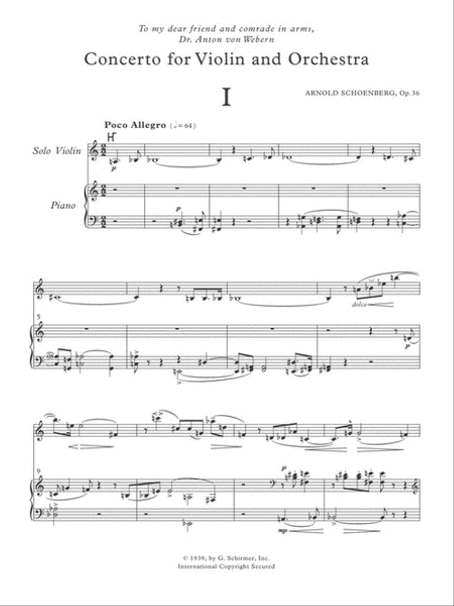 Concerto for Violin and Orchestra, Op. 36 Violin Solo scores gallery preview page 2