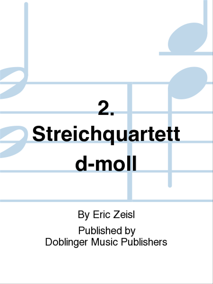 2. Streichquartett d-moll String Quartet scores gallery preview page 1