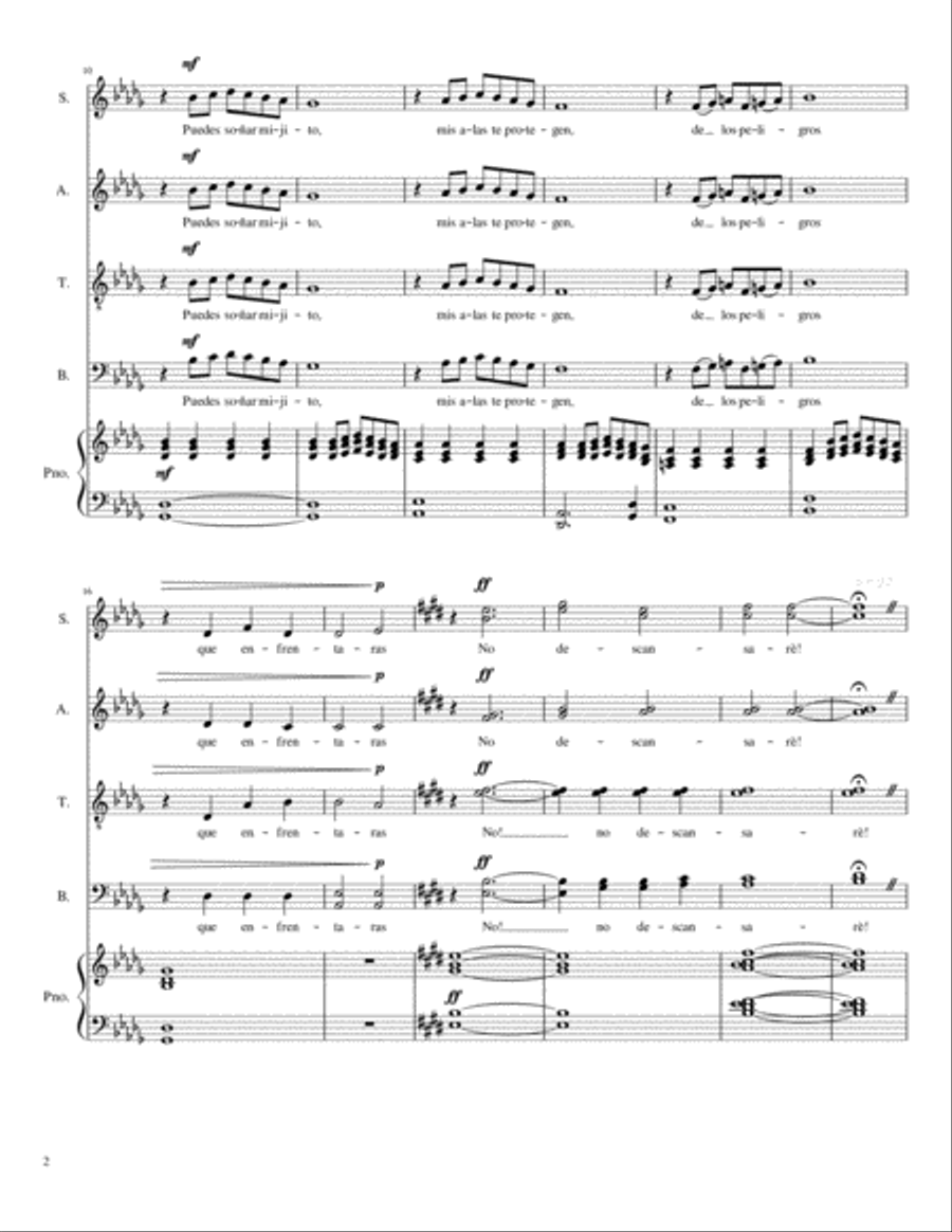 Dormirà 4-Part scores gallery preview page 2