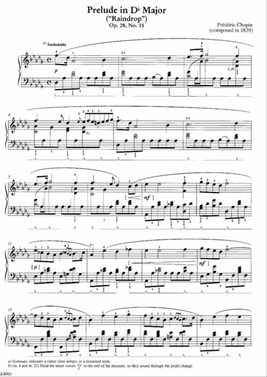 Prelude in D flat Major (Raindrop) Piano Method scores gallery preview page 2