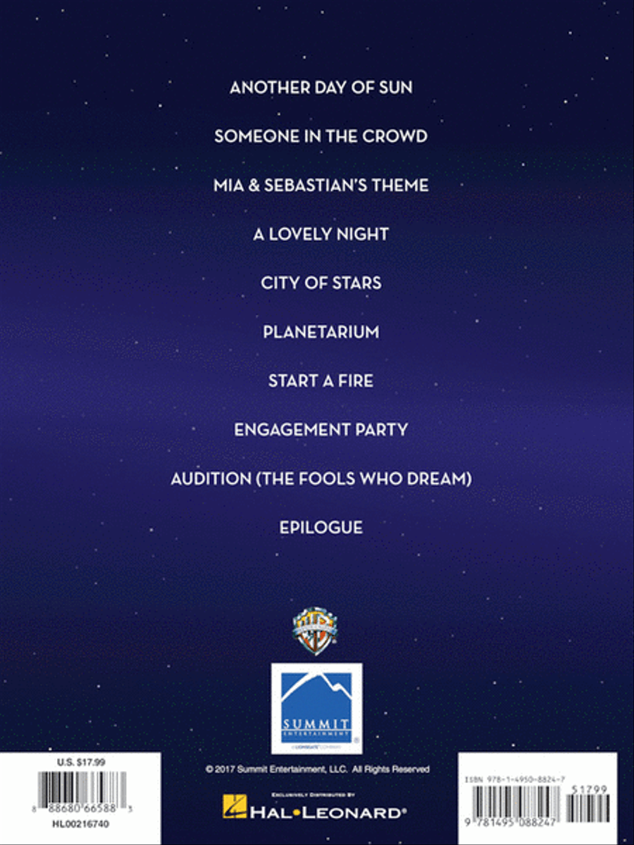 La La Land Piano, Vocal, Guitar scores gallery preview page 8