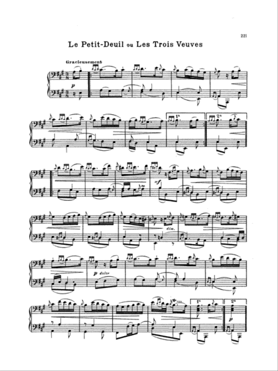 Couperin: Clavichord Pieces (Volume II) Piano Solo scores gallery preview page 1
