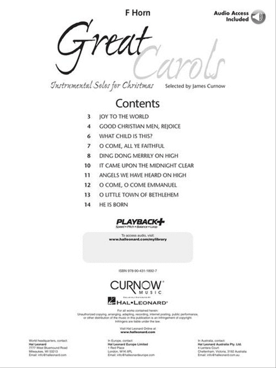 Great Carols Horn scores gallery preview page 3