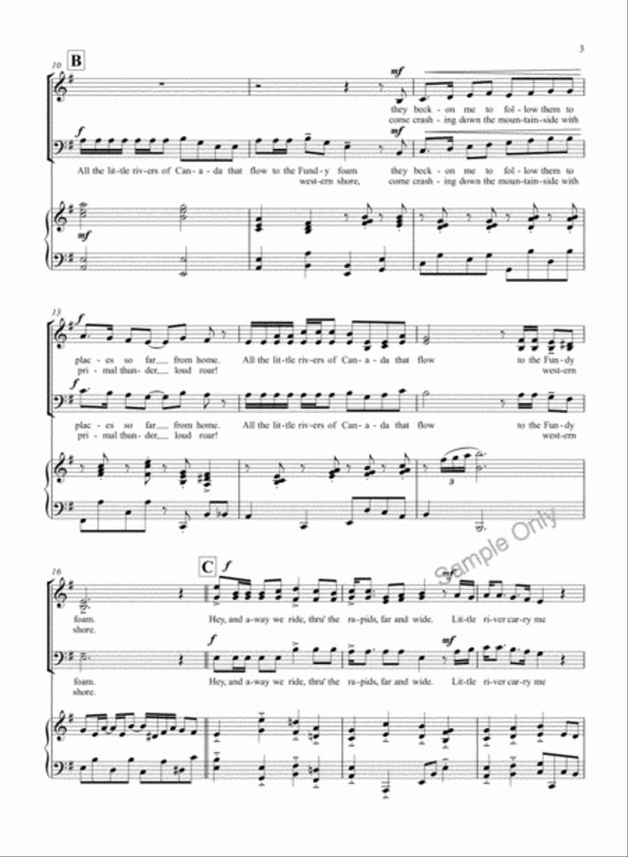 All The Little Rivers 3-Part scores gallery preview page 3