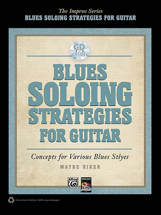 Book cover for Blues Soloing Strategies for Guitar