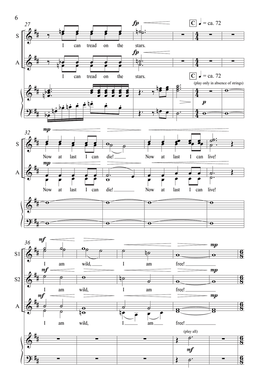 Joy from I Will Sing to the Stars SSAA scores gallery preview page 5