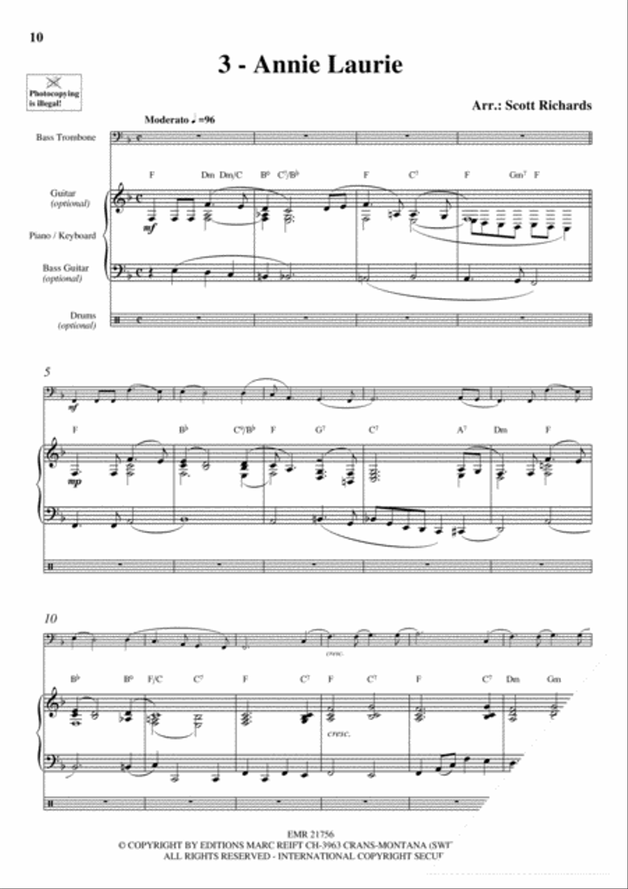 20 Celtic Hits Bass Trombone scores gallery preview page 5