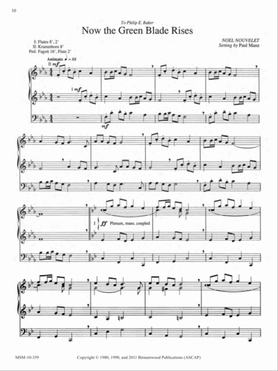 Ten Chorale Improvisations, Set 9 Organ scores gallery preview page 6