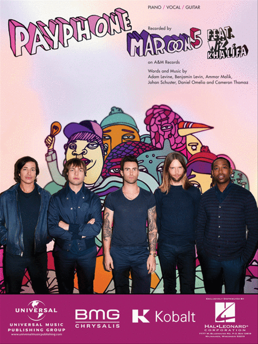 Payphone Piano, Vocal, Guitar scores gallery preview page 1