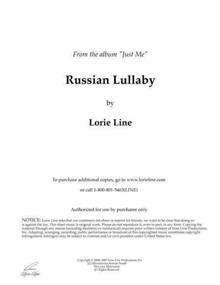 The Russian Lullaby image number null