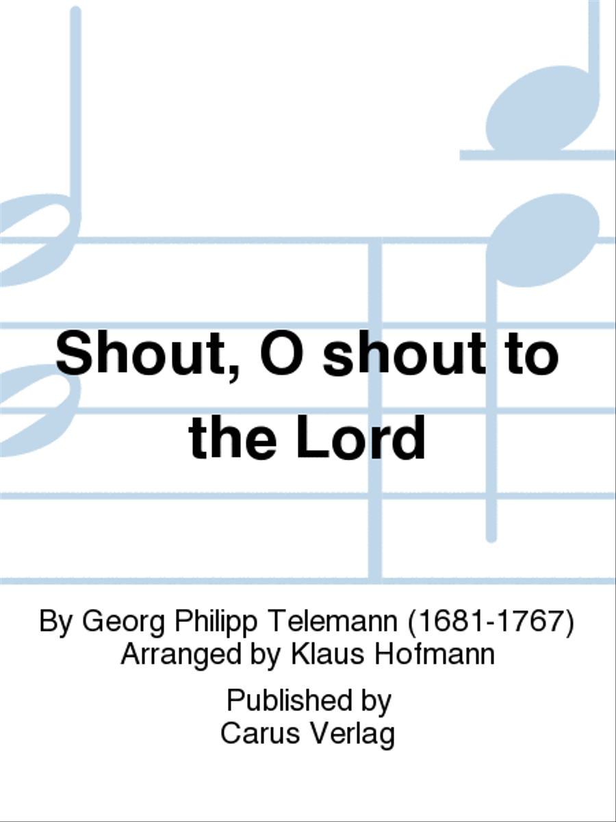 Shout to the Lord, all the earth (Jauchzet dem Herrn, alle Welt) Bass Voice scores gallery preview page 1