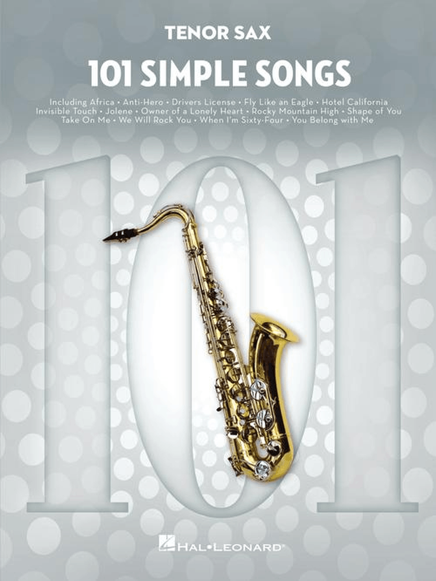 101 Simple Songs Tenor Saxophone scores gallery preview page 2