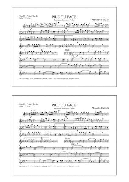 Pile ou Face (Heads or Tails) - March for Concert Band image number null