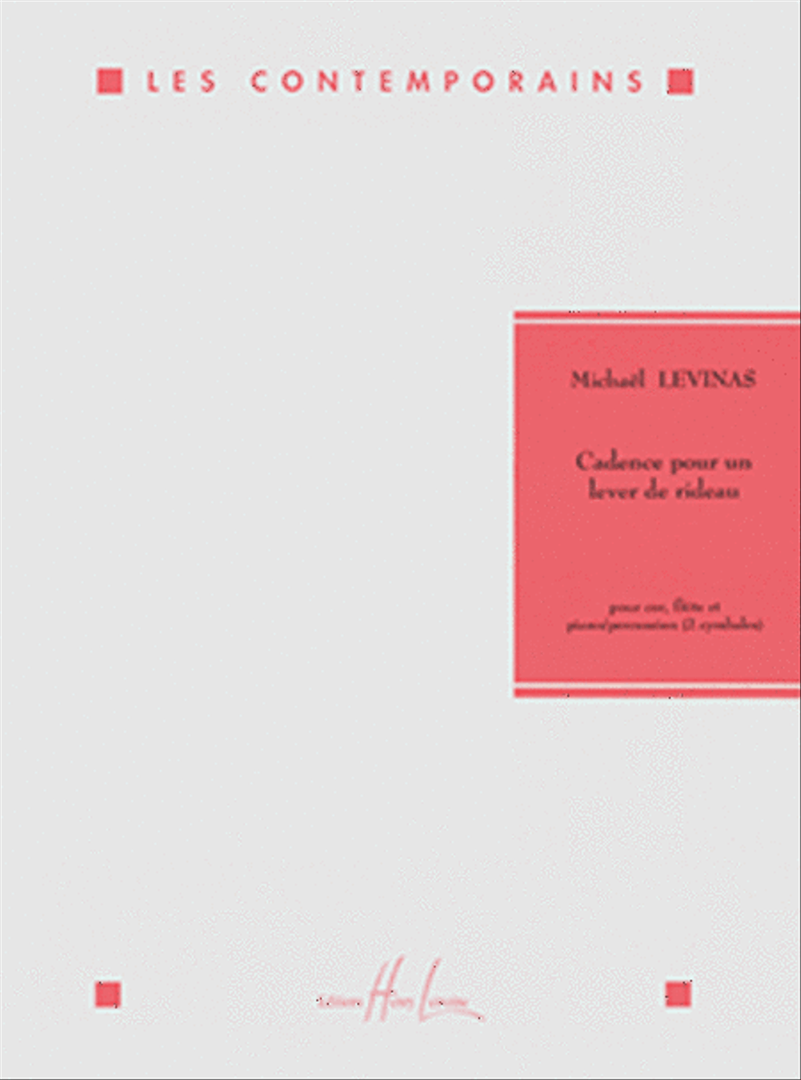 Cadence Pour Un Lever De Rideau Flute scores gallery preview page 1