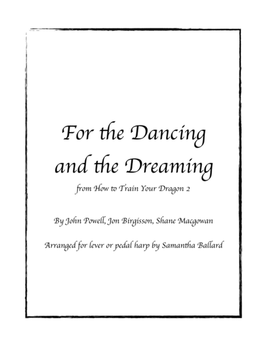 For The Dancing And The Dreaming - Lever or Pedal Harp Solo