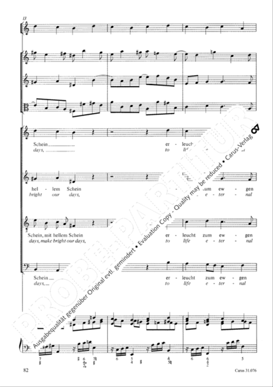 The heavens are telling the Father's glory (Die Himmel erzahlen die Ehre Gottes) 4-Part scores gallery preview page 83