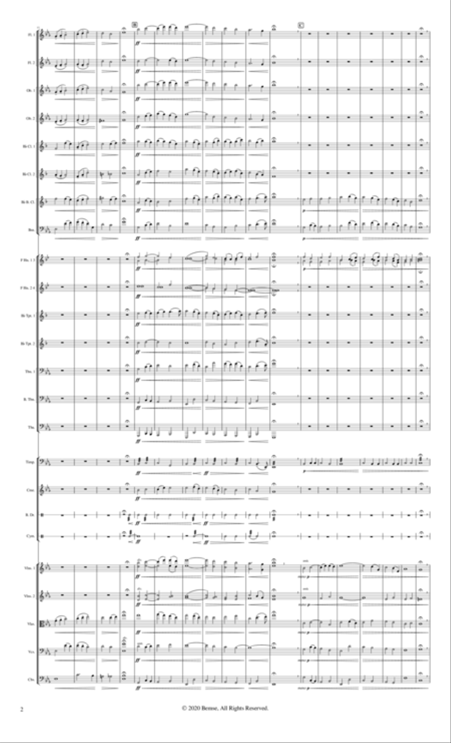Suite Gothique: Chorale & Toccata (Score Only) Full Orchestra scores gallery preview page 4