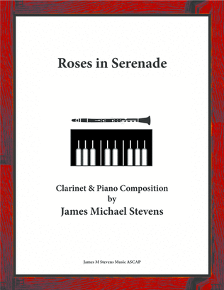 Book cover for Roses in Serenade - Clarinet & Piano