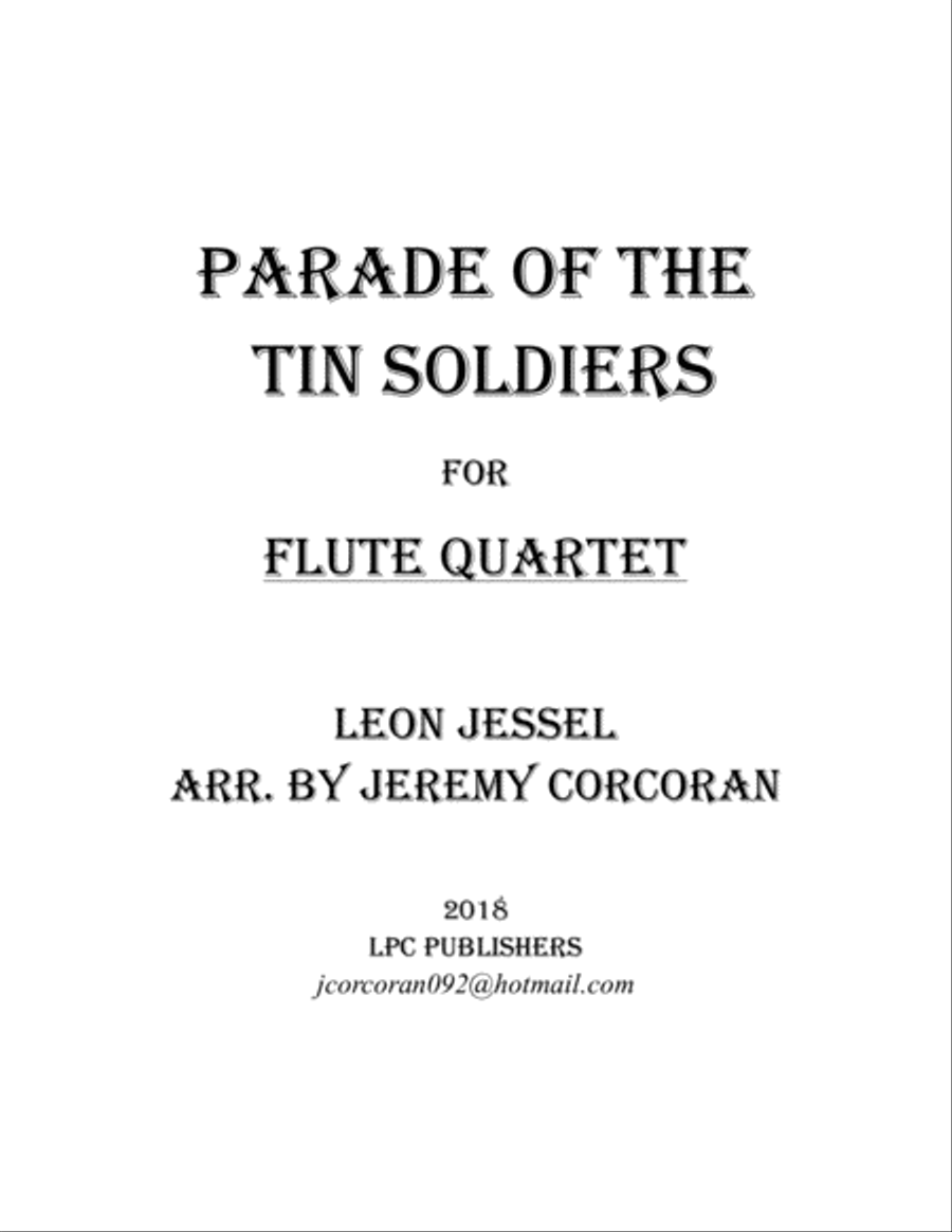Parade of the Tin Soldiers for Flute Quartet Parade of the Tin Soldiers for Flute Quartet Flute Quartet scores gallery preview page 1