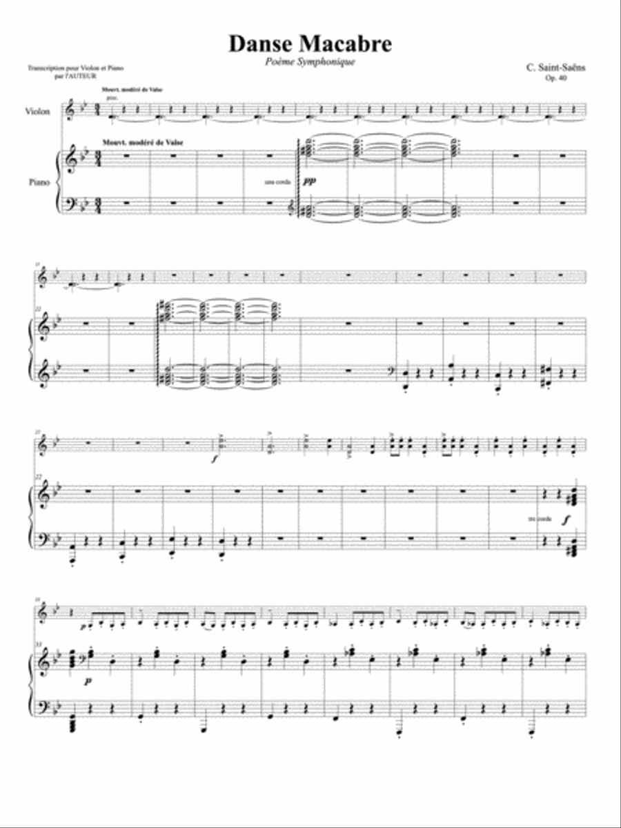 Danse Macabre, Op. 40 Danse Macabre, Op. 40 Small Ensemble scores gallery preview page 2
