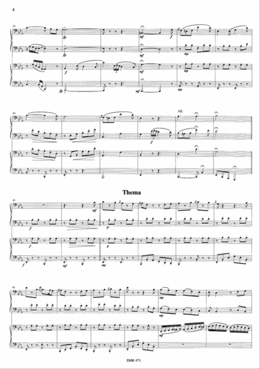The Carnival Of Venice The Carnival Of Venice Tuba Quartet scores gallery preview page 5