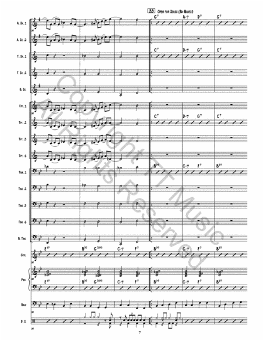 Airport Blues Airport Blues Jazz Ensemble scores gallery preview page 8