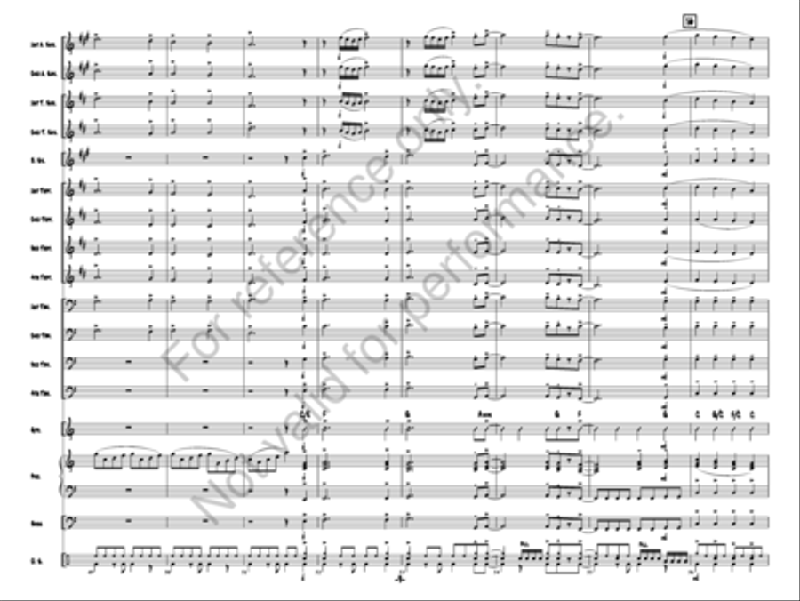 A Rockin' Merry Christmas Jazz Ensemble scores gallery preview page 9