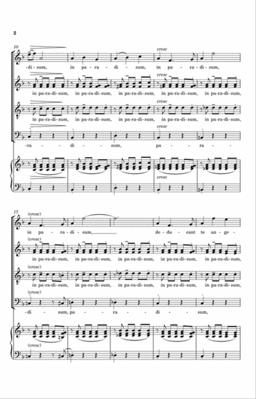 In Paradisum from Requiem SSAATB scores gallery preview page 3