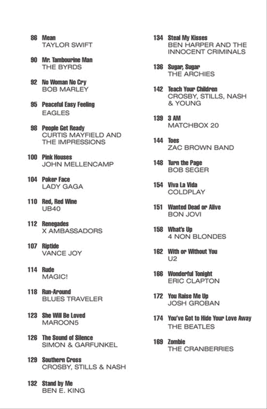 Four Chord Songs Ukulele scores gallery preview page 3