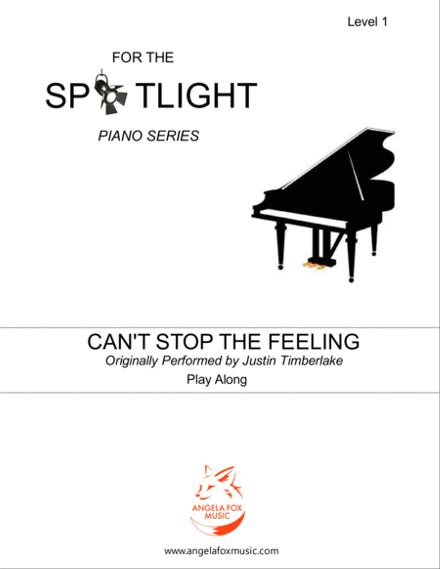Can't Stop The Feeling from TROLLS Easy Piano scores gallery preview page 1