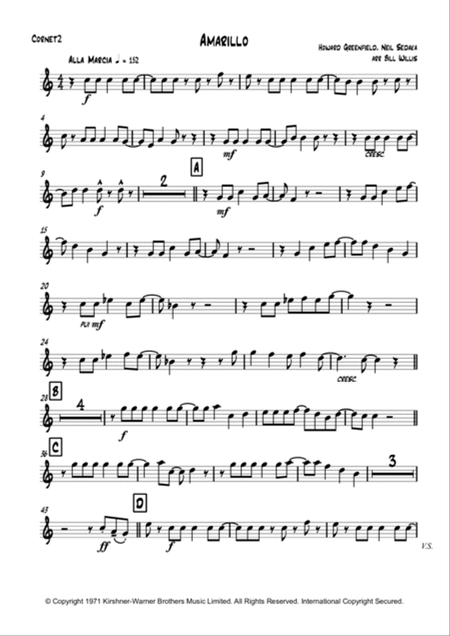 Amarillo (is This The Way To) School and Community scores gallery preview page 3