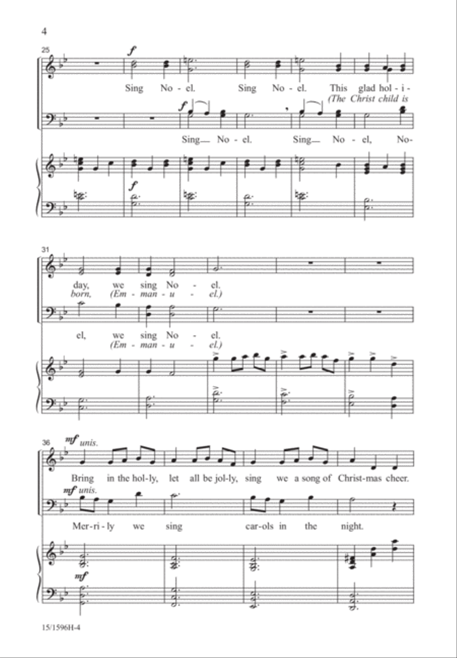 Holly Carol 4-Part scores gallery preview page 4