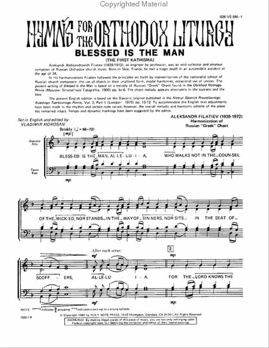 Blessed Is the Man Blessed Is the Man 4-Part scores gallery preview page 2