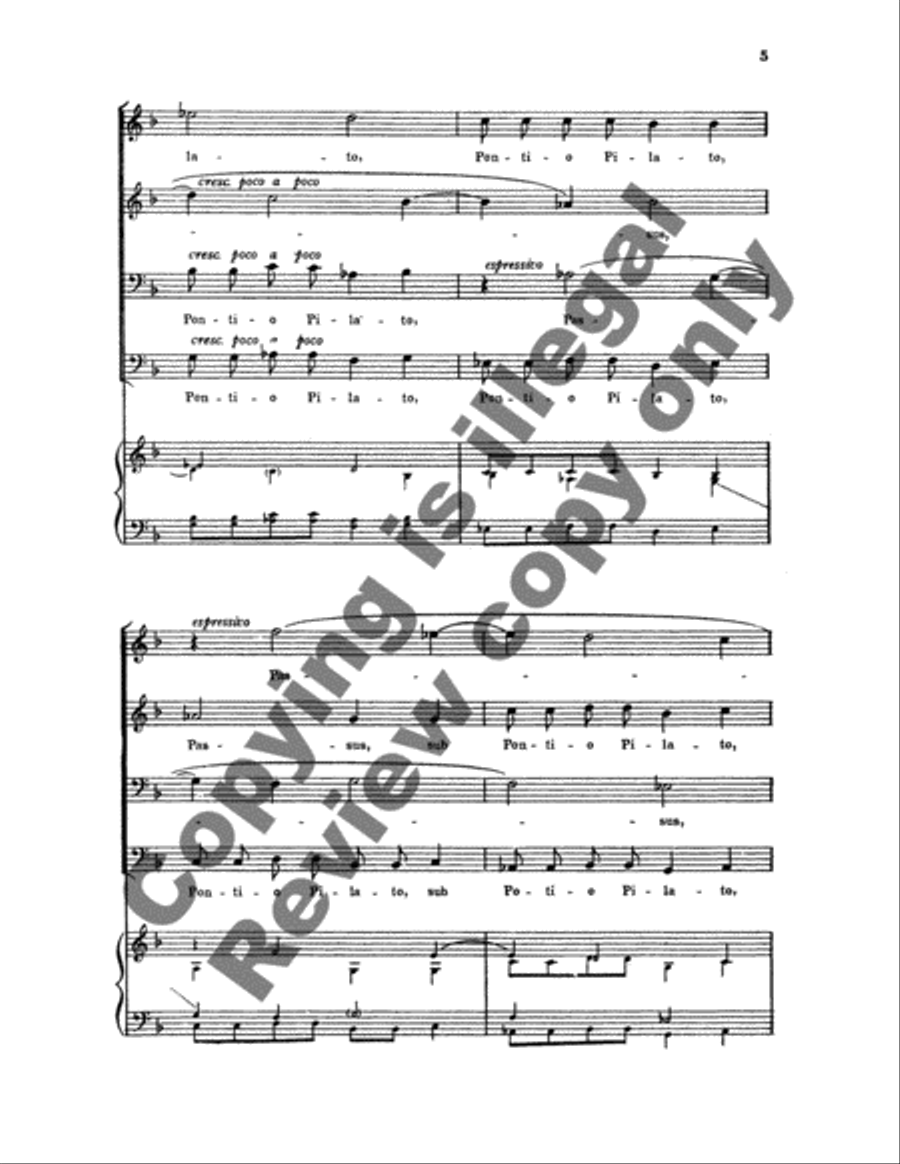 Crucifixus TTBB scores gallery preview page 5