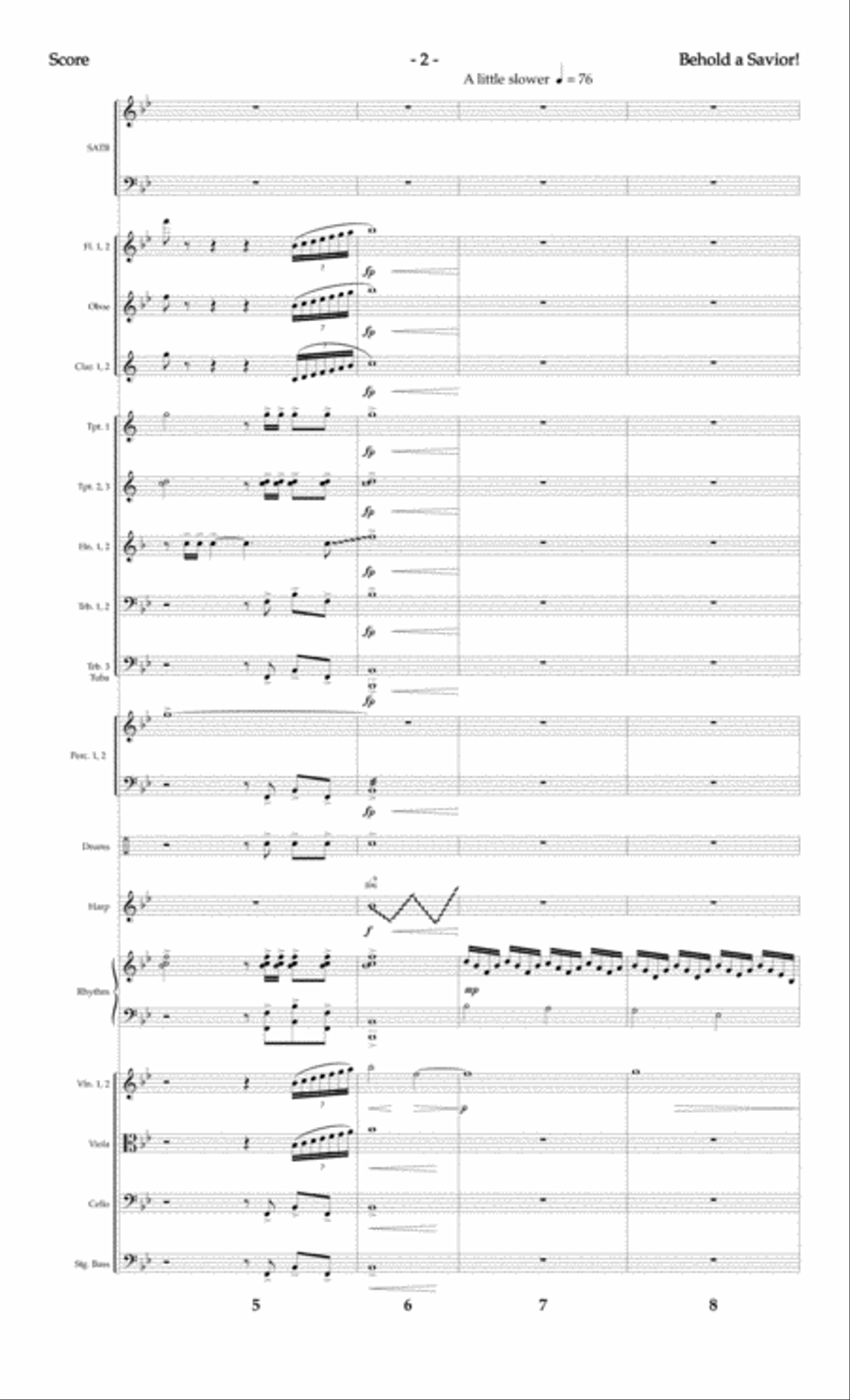 Behold, a Savior! - CD with Printable Parts Choir scores gallery preview page 22