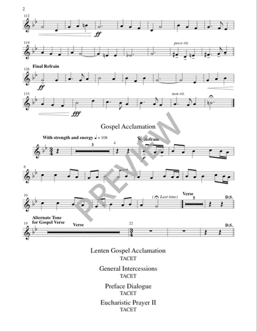 Mass of Creation - Brass and Timpani edition 3-Octaves scores gallery preview page 15