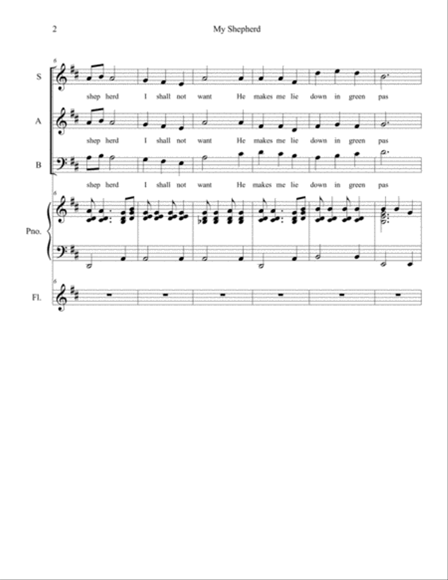 My Shepherd Flute Solo scores gallery preview page 2
