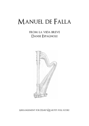 Danse espagnole - Manuel de Falla - for Harp Quartet
