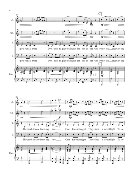 O Hanukkah (SAB + piano, violin, clarinet) image number null