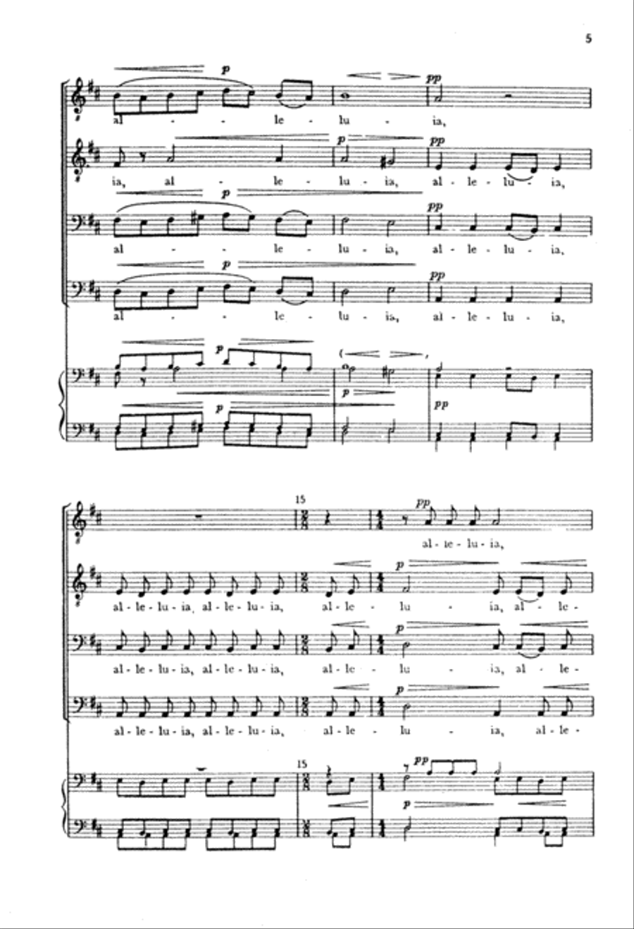 Alleluia Alleluia TTBB scores gallery preview page 4