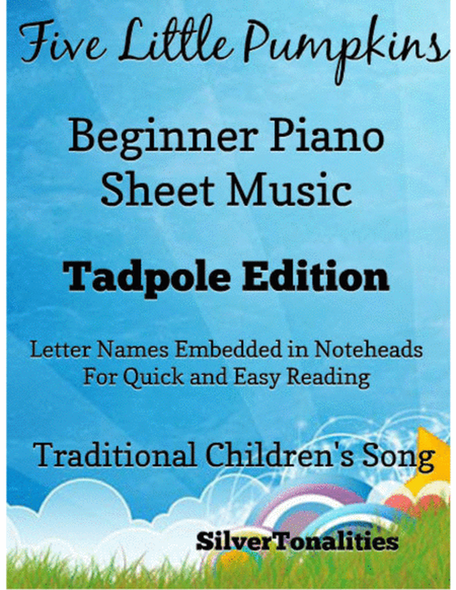 Five Little Pumpkins Beginner Piano Sheet Music