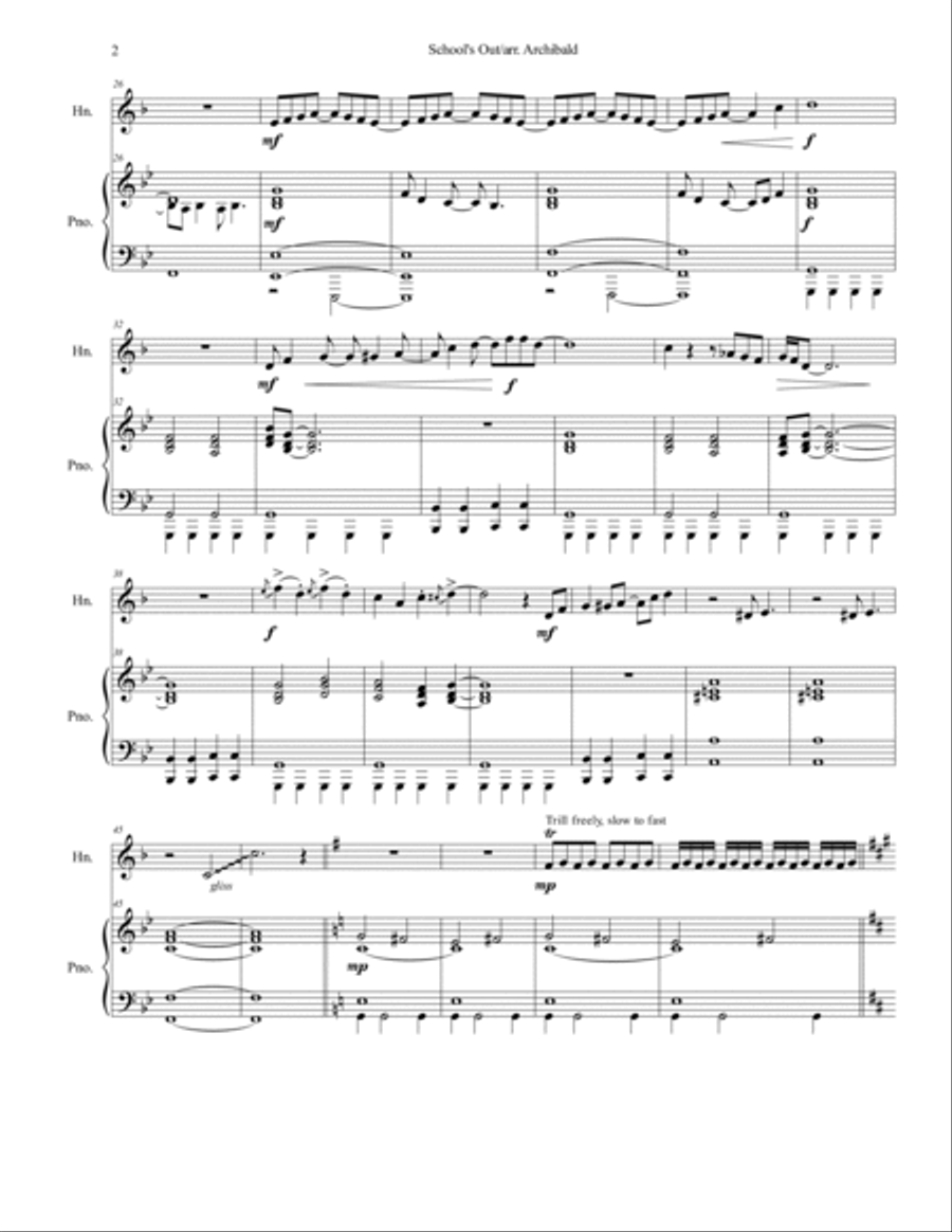 School's Out School's Out Chamber Music scores gallery preview page 2
