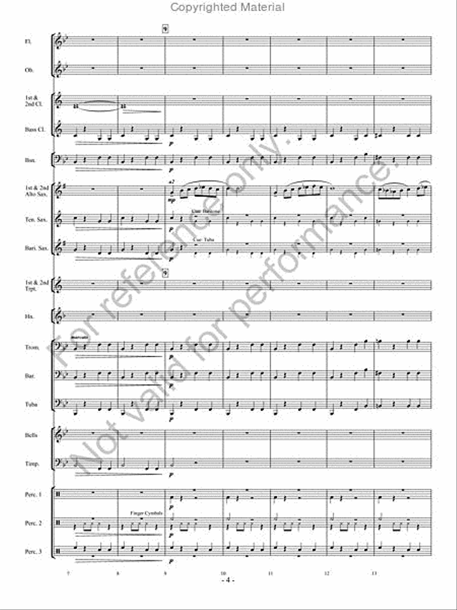 Desert Caravan Concert Band scores gallery preview page 3